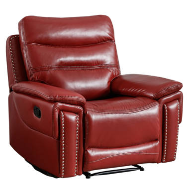 Leather studded recliner store
